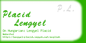 placid lengyel business card